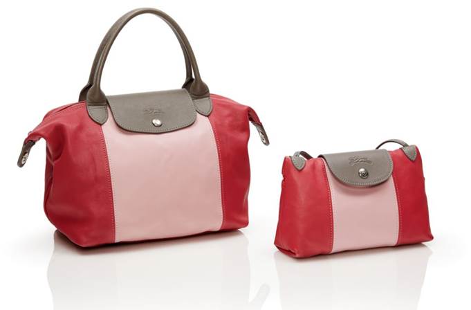 Le Pliage® Cuir Japan Limited S size top handle bag W25xH23xD16cm 74,000円 Mini shoulder bag W22xH14xD7cm 35,000円(いずれも税抜価格)