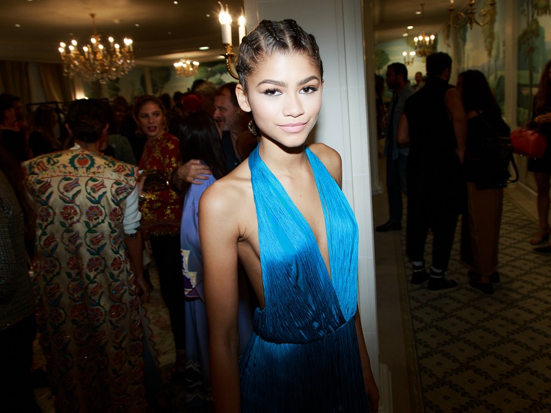 PARIS, FRANCE - OCTOBER 04:  Zendaya attends Buro 24/7 Family Presentation of 9 Fashion Designers from Russia, Ukraine and Kazakhstan at Hotel Bristol on October 4, 2015 in Paris, France.  (Photo by Victor Boyko/Getty Images)